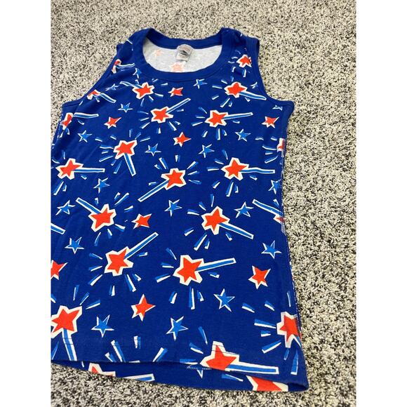 Hanna Andersson‎ 4th of July Patriotic Tank, Women’s M, Organic Cotton Blue/Red - Picture 3 of 10